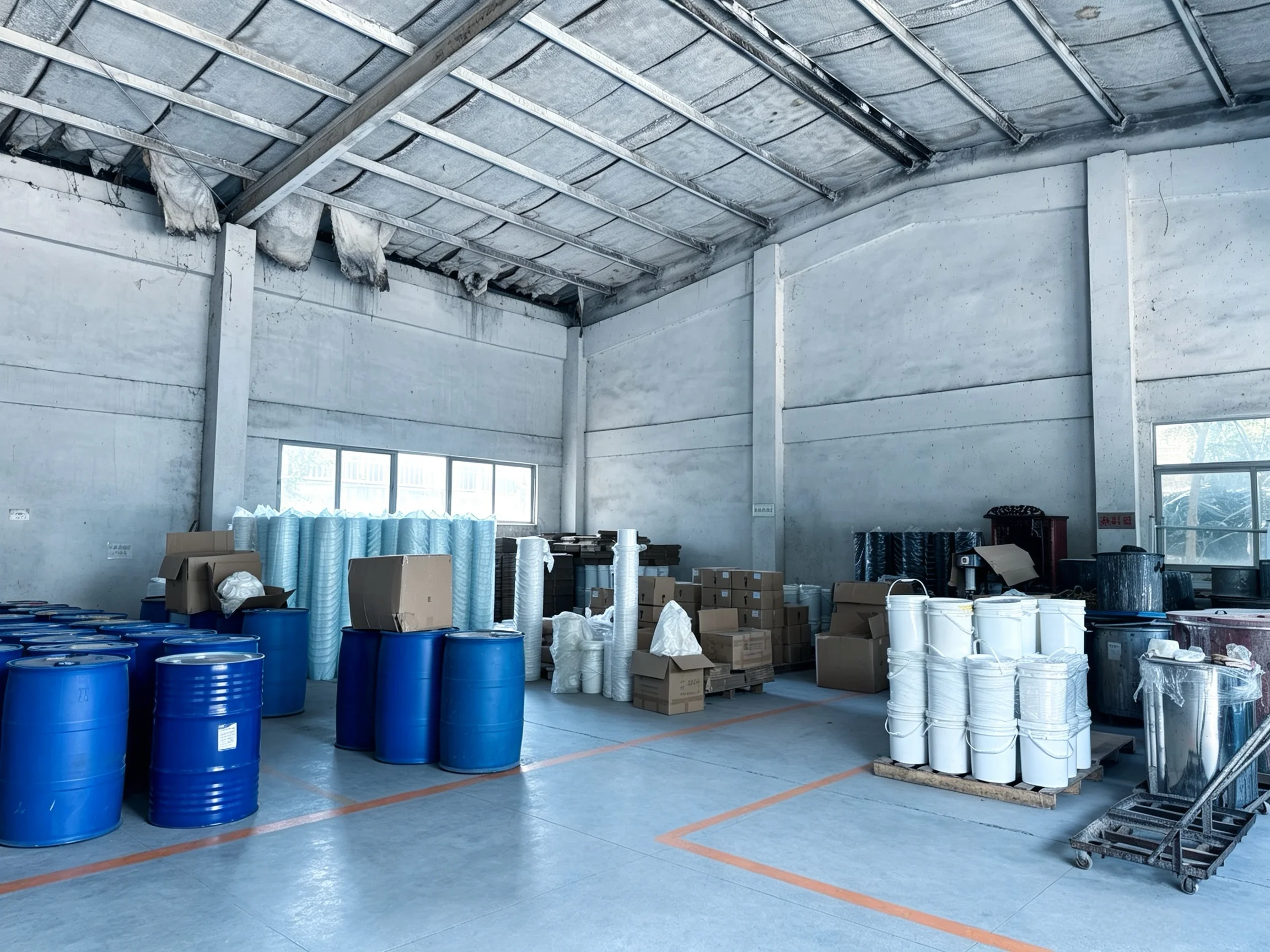 linkonink storage area — raw materials and packaging materials